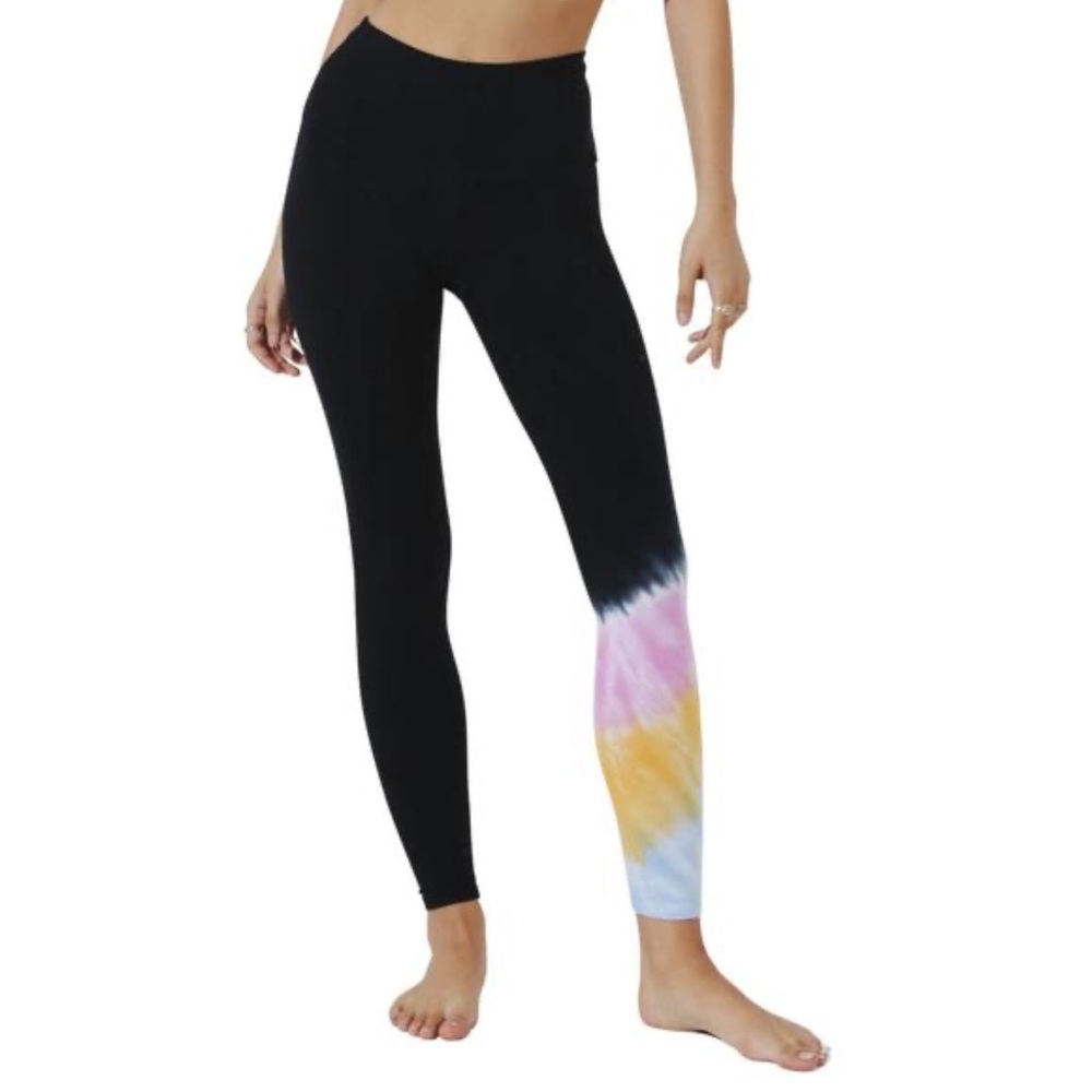 ELECTRIC & ROSE Tie Dyed High Rise Sunset Leggings in Echo Size Small